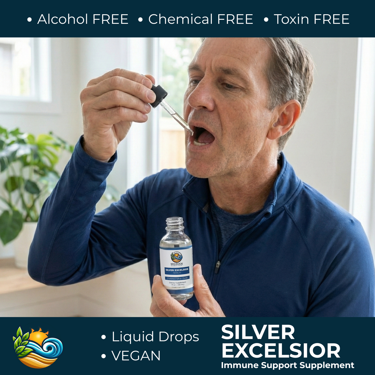 Silver Excelsior Serum - 4000 PPM Silver Oxide Dietary Supplement