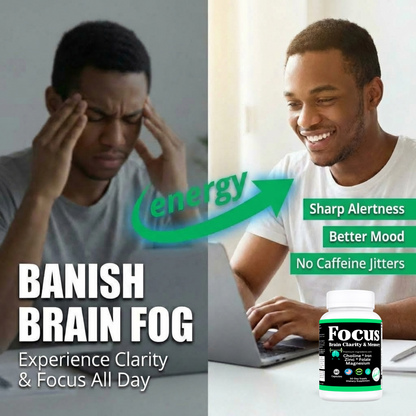 Focus, Brain Focus, Clarity & Memory Vitamin Supplement